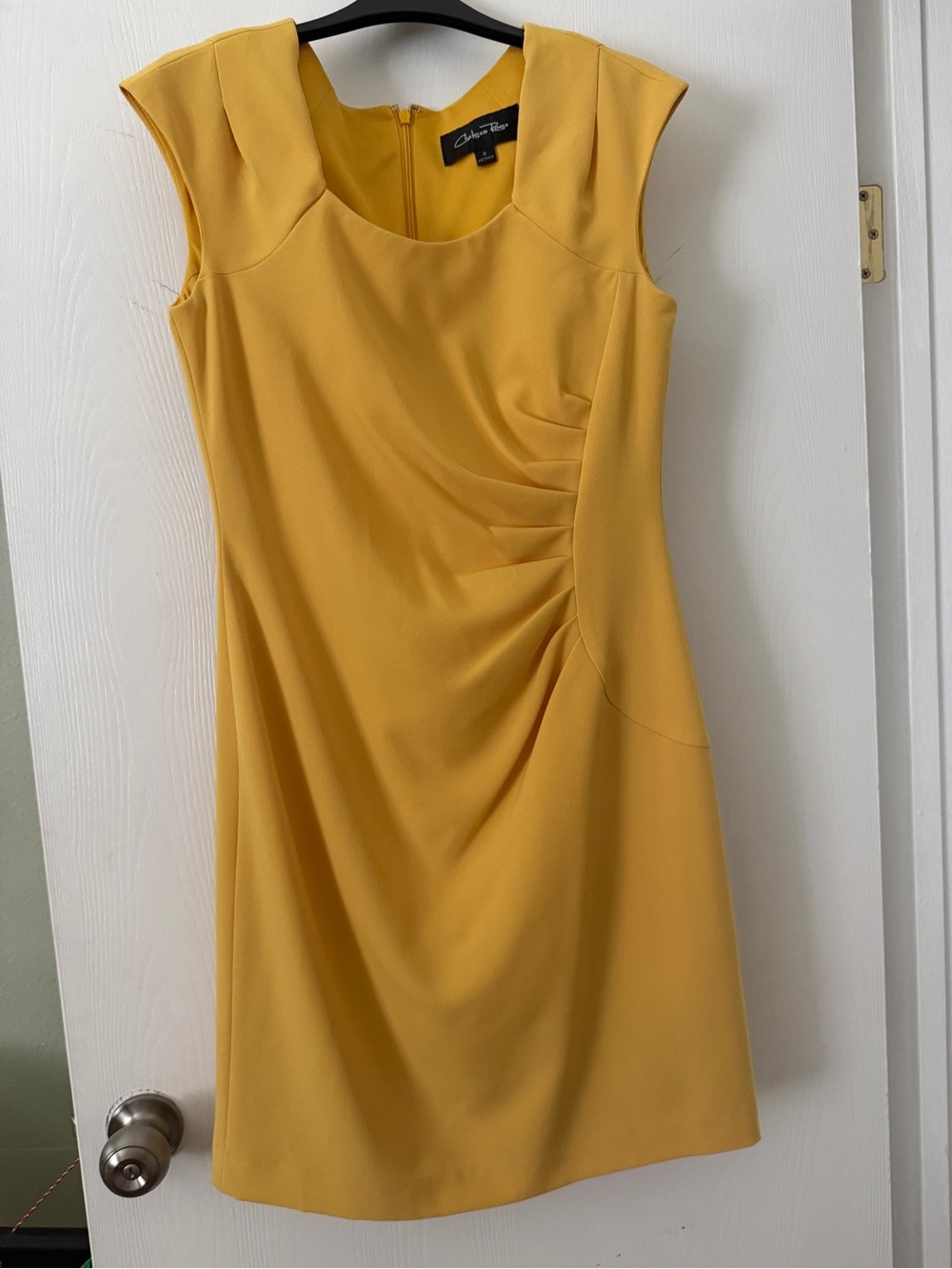 Classic Sunflower Yellow Sheath Dress